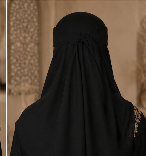 Pendent Naqab – Elegant Modest Face Veil | Malik Abaya Store